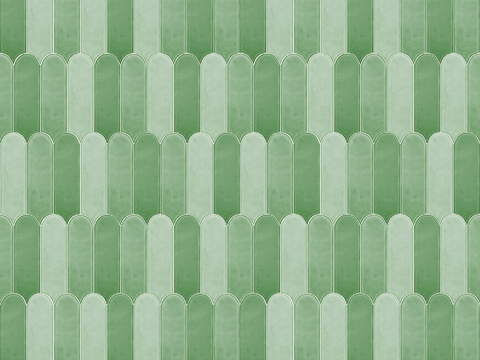 无缝绿色渐变羽毛砖瓷砖