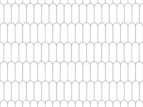 现代无缝白色羽毛砖 鱼鳞砖墙砖贴图