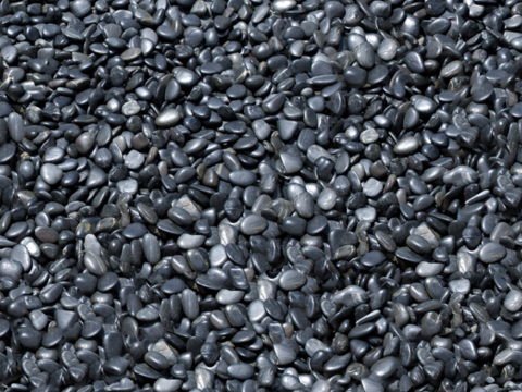 高清无缝黑色鹅卵石贴图