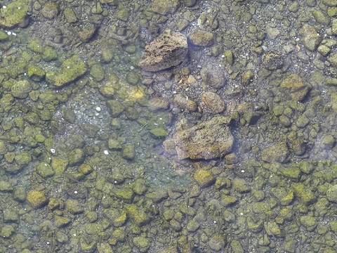 无缝水波纹水面水下鹅软石砾石碎石贴图