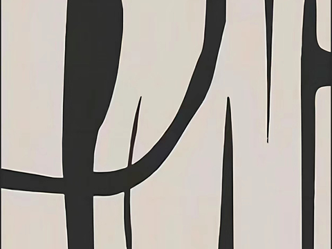 侘寂简约抽象挂画 艺术挂画 肌理画 黑白艺术画贴图