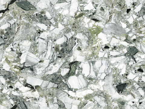 超清冷翡翠无限连纹大理石