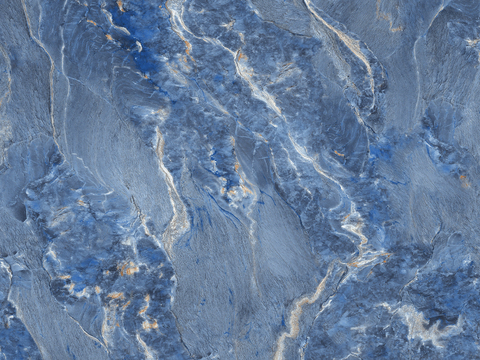 法式现代蓝色大理石奢石 潘多拉奢石