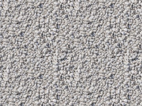 无缝白色鹅卵石地面 碎石贴图