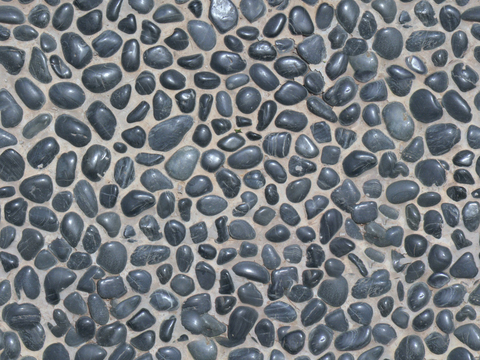 现代无缝碎石 砂石 砾石 无缝景观石贴图