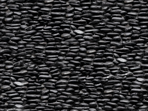 高清无缝黑色鹅卵石贴图
