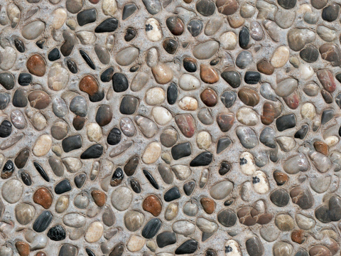 现代无缝碎石 砂石 砾石 无缝景观石贴图