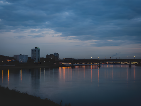 现代天空外景室外黄昏夕阳天空