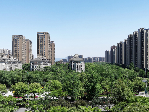 白天城市建筑户外外景贴图