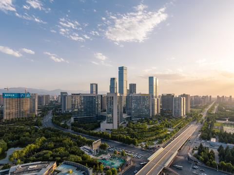  现代城市外景白天城市外景都市外景 