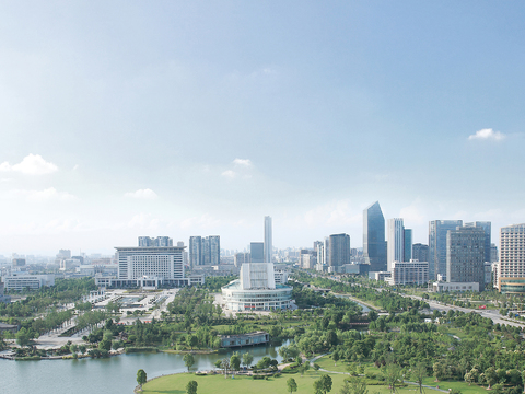 白天城市建筑户外外景贴图