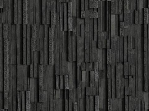 无缝黑色文化石墙面 流水石 文化砖