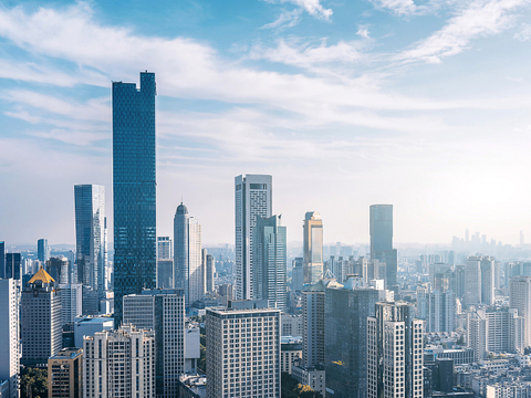 现代城市外景白天城市外景都市外景