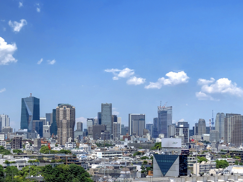 现代城市外景白天城市外景都市外景
