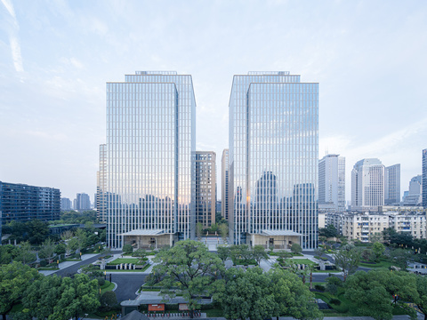 白天城市建筑户外外景贴图