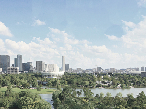  现代城市外景白天城市外景都市外景 