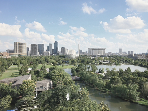 现代白天小区外景庭院外景别墅外景