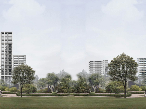 白天城市建筑户外外景贴图