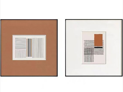 现代简约抽象挂画艺术挂画贴图