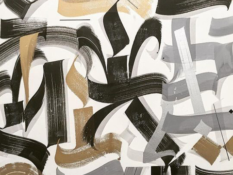 现代装饰艺术画 抽象画 现代画贴图