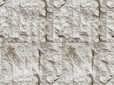 米白色无缝凹凸文化石蘑菇砖文化砖条石