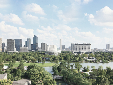  现代城市外景白天城市外景都市外景 