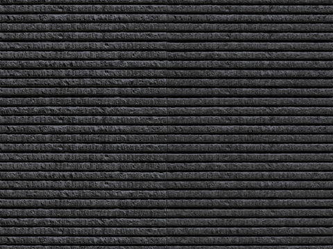 现代意式无缝黑拉槽阡陌石黑色流水石文化石