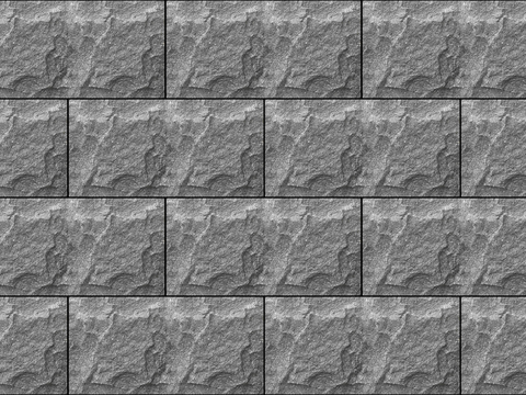 无缝工字拼蘑菇石文化石墙面