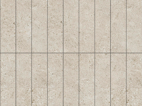 现代新中式无缝莱姆石 米黄色条形砖