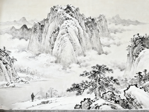 新中式山水壁纸