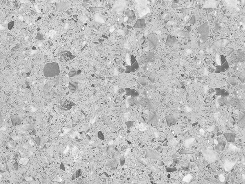 无缝浅灰水磨石