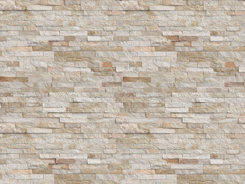 现代文化石墙面 石墙 毛石 墙砖贴图