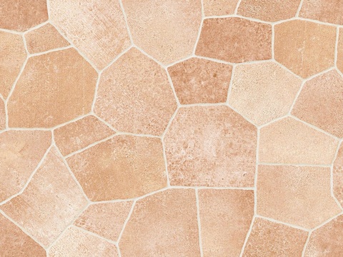 无缝橘色碎拼仿古砖贴图