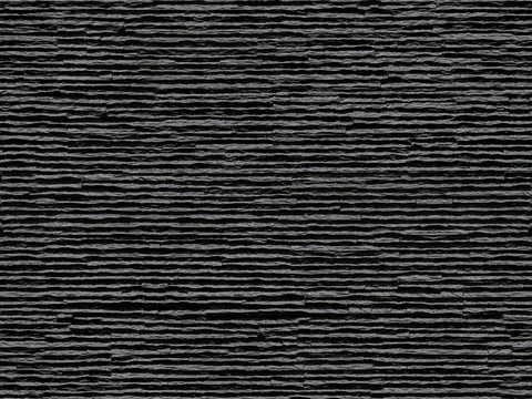 现代新中式无缝文化石深灰色流水石 毛石石板水洗石