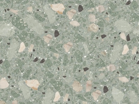 无缝绿色水磨石