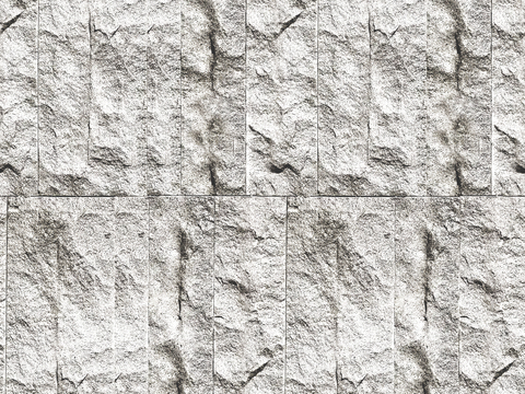 无缝浅色自然面石材文化石墙面