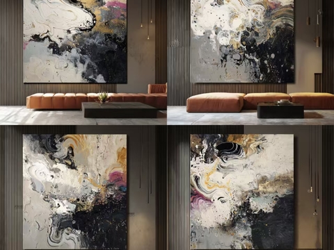 现代意式挂画 客厅挂画 玄关挂画  房间挂画