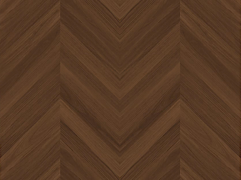 现代极简无缝胡桃色鱼骨拼人字拼木地板