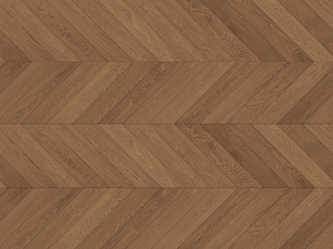 现代极简无缝胡桃色鱼骨拼人字拼木地板