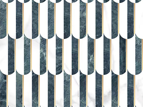 现代无缝法式抽象拼花砖 艺术砖 羽毛砖