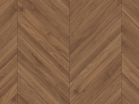 意式现代无缝深胡桃色鱼骨拼人字拼木地板