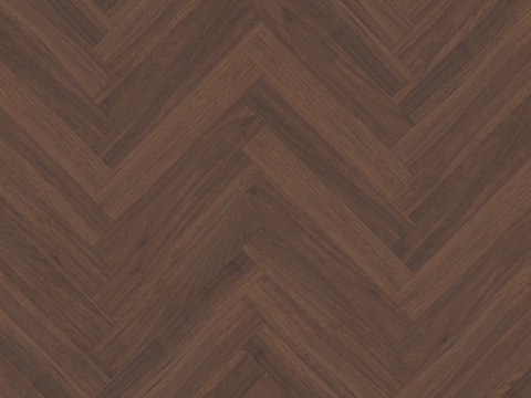意式现代无缝深胡桃色鱼骨拼人字拼木地板