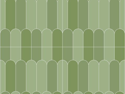 无缝绿色渐变羽毛砖瓷砖