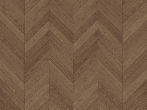 现代极简无缝胡桃色鱼骨拼人字拼木地板