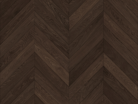 现代极简无缝胡桃色鱼骨拼人字拼木地板