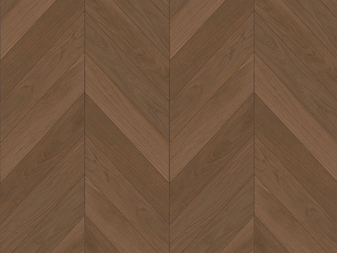 现代极简无缝胡桃色鱼骨拼人字拼木地板