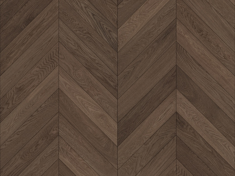 无缝深棕色鱼骨拼人字拼木地板