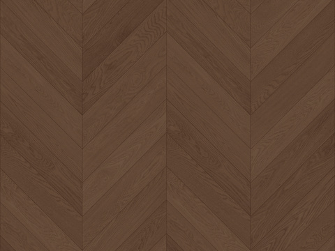 意式现代无缝深胡桃色鱼骨拼人字拼木地板