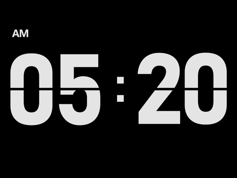 电视时间屏幕