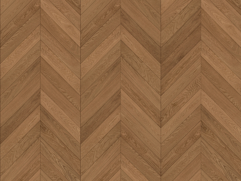 无缝暖茶色鱼骨拼木地板贴图